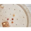 24246 bezovy kulaty koberec puck s teckami