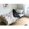 Sada lůžkovin: prostěradlo světle šedé jersey + povlečení AUTA + chránič matrace (Zvolte rozměr 90 x 200 cm)