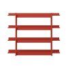 25875 drevena nastena knihovna frame cervena