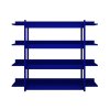 25878 drevena nastena knihovna frame tmave modra