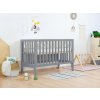 Dětská postýlka KIPPY s nastavitelnou výškou roštu pro miminko Šedá