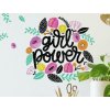 Farebné samolepky na stenu GIRL POWER