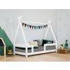 6684 2 detska drevena postel nakana v tvare teepee s bocnicou