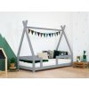 6684 3 detska drevena postel nakana v tvare teepee s bocnicou