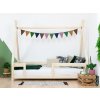 6684 19 detska drevena postel nakana v tvare teepee s bocnicou