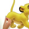 7002 2 samolepky s disney motivom simba a kamarati