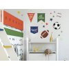 7050 samolepiaca dekoracia na stenu lopty pre sportovych nadsencov