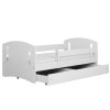 Bílé dětské jednolůžko CLASSIC s plnými čely 3