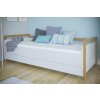 Bílá dětská postel VICTOR s matrací a úložným prostorem 2