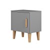 Noční stolek KUBI šedý (1)