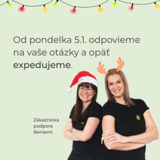 Užívame si sviatky s rodinou ako vy. 👨‍👩‍👧‍👦 Jazdíme na sane 🛷 a budeme offline. ⛄️ Od 5.1. opäť odpovieme na všetky vaše...
